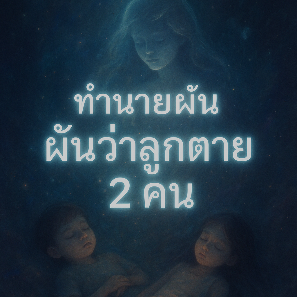 ทำนายฝัน ฝันว่าลูกตาย2คน